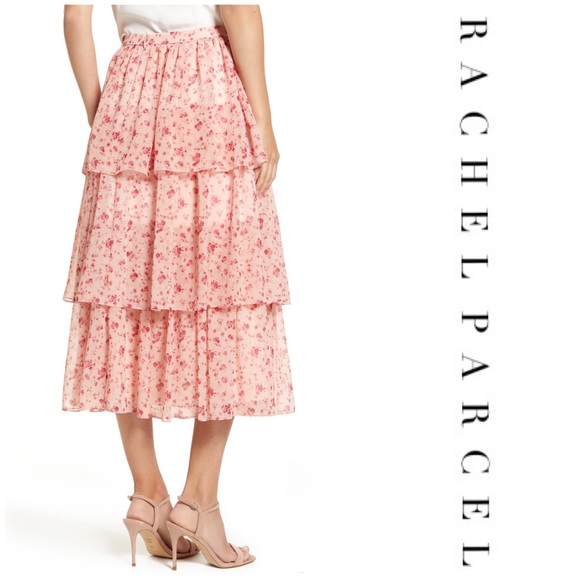 RACHEL PARCELL Print Tiered Ruffle Skirt - Picture 6 of 6